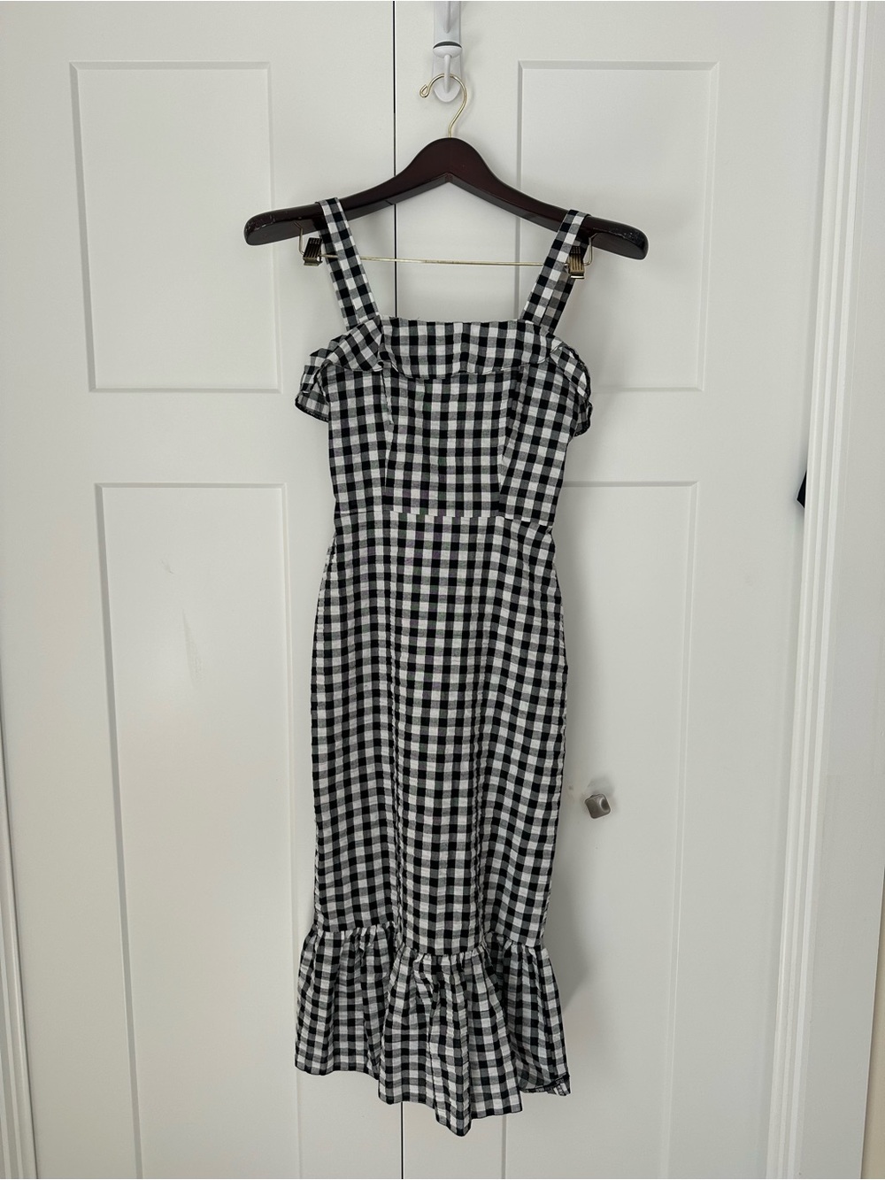 ASOS Black and‎ White Gingham Dress